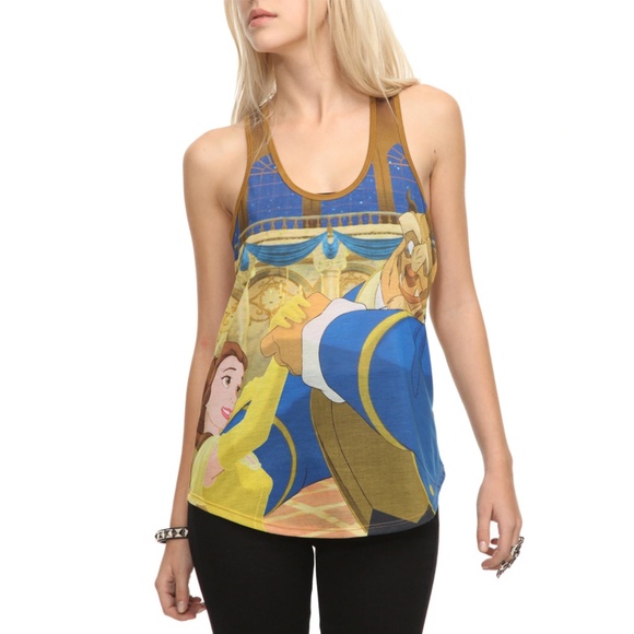 Disney Tops - Hot Topic Beauty and the Beast Tank Top in XXL